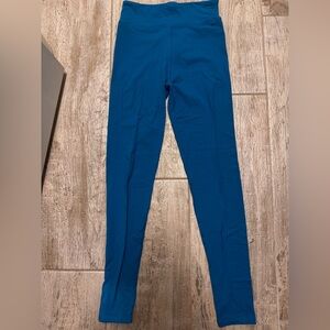 Blue High-Waisted Leggings